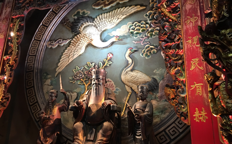 Yuchi Qilin Temple Daihua Hall case photo